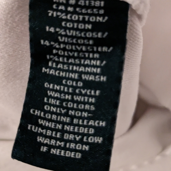 Ralph Lauren premier skinny cropped jeans white size 12 - Picture 6 of 6